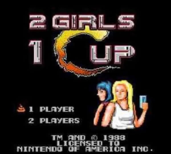 2 Girls 1 Cup Video Game Parody Screen