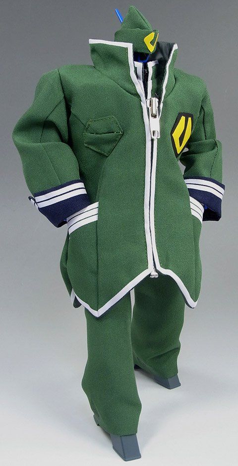 Custom made Zentradi officer's uninform on a Battroid-mode on a Valkyrie as seen in an episode of Macross/Robotech.