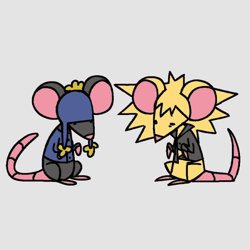 Fan art of South Park's Craig Tucker and Tweek Tweak as mice. creekyaoidaily (https://x.com/creekyaoidaily)