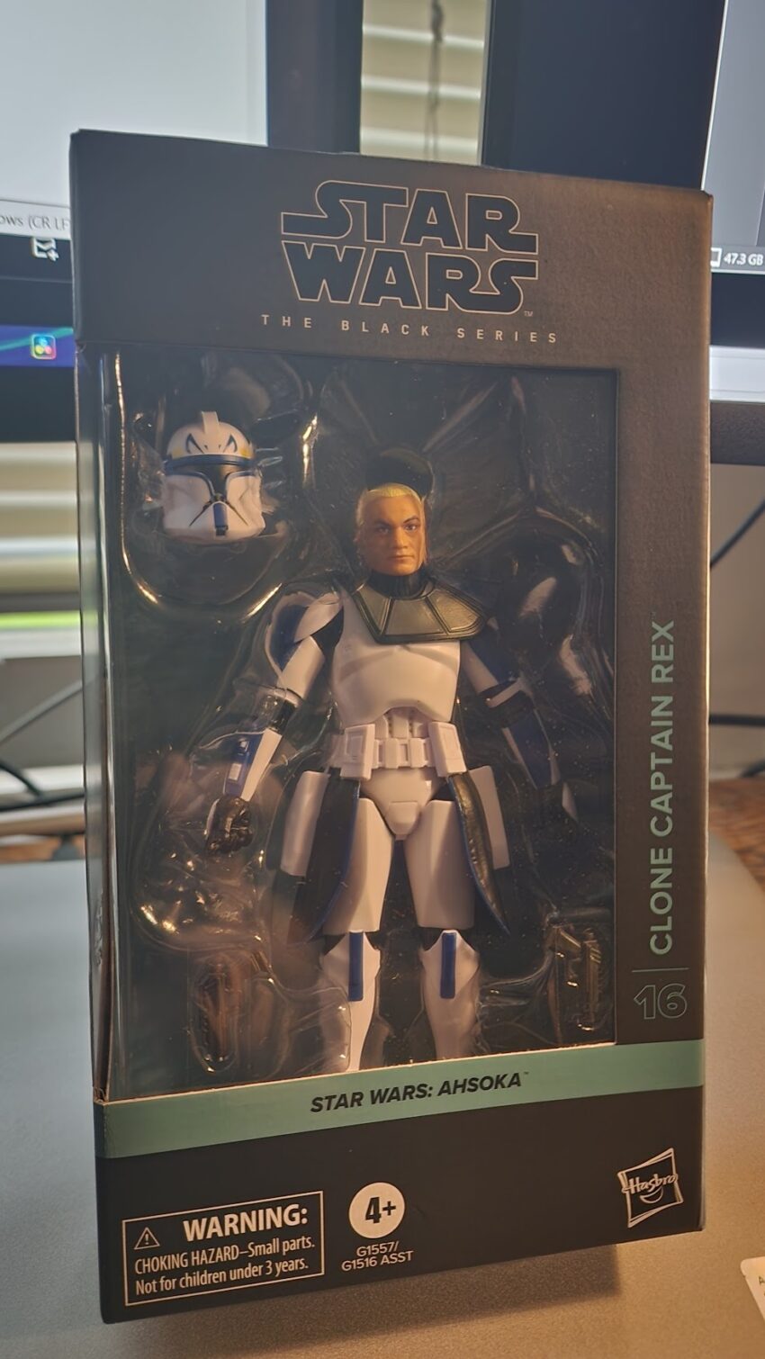 Boxed Black Series figure of Star Wars' Clone Wars era Captain Rex.