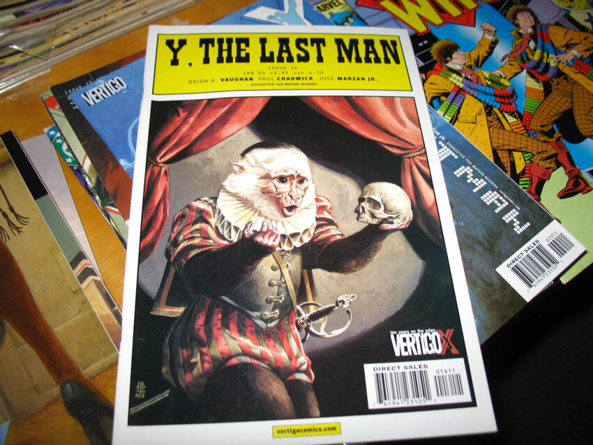 Cover to Vertigo's "Y, The Last Man".