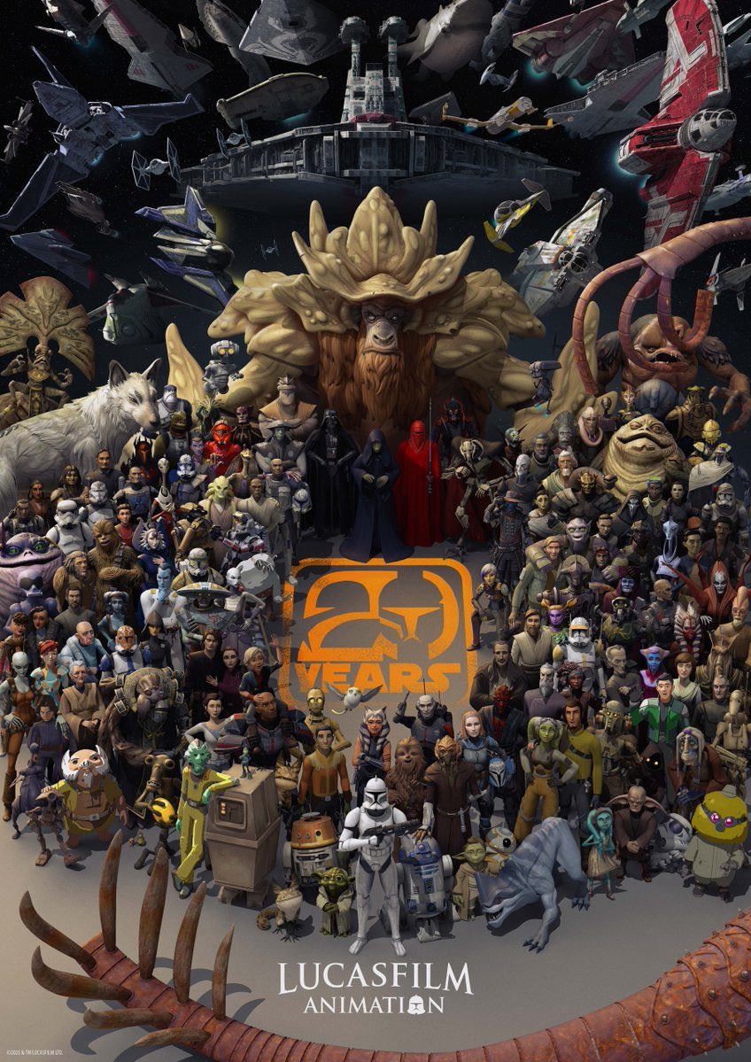 20 years of Lucasfilm Animation poster.