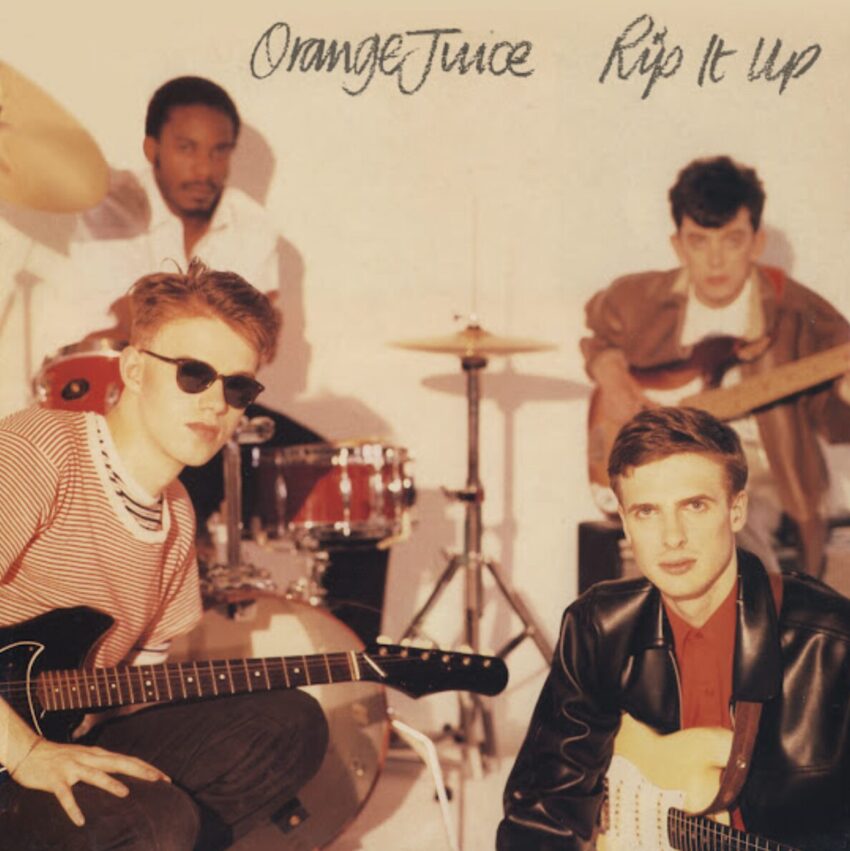 Cover art of Orange Juice's 1982 album "Rip It Up"