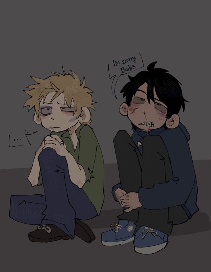 Fanart of Southpark's Craig Tucker and Tweek Tweak. vpzt0 - https://x.com/vpzt0