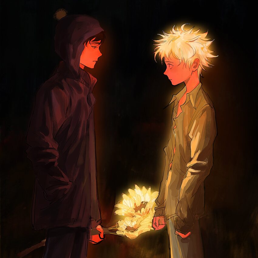 Fanart of Southpark's Craig Tucker and Tweek Tweak. Artist: delessss - https://www.tumblr.com/delessss