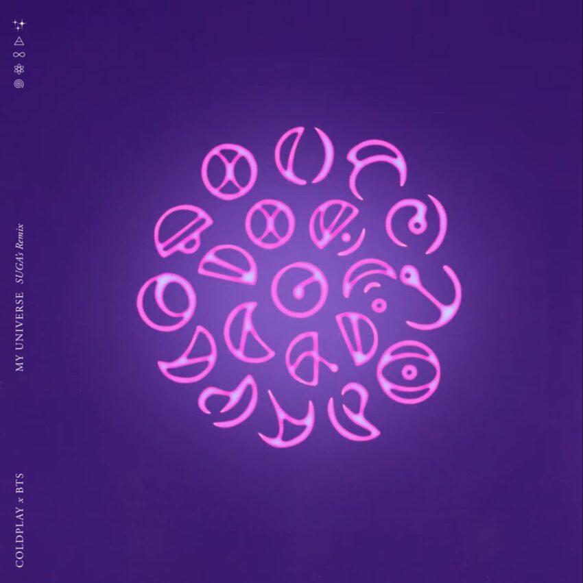 Cover from Coldplay & BTS' 2021 song "My Universe (SUGA's Remix)"