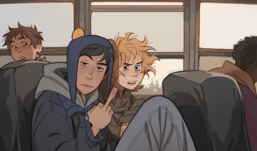 Fanart of Southpark's Craig Tucker and Tweek Tweak. Artist: _currrsy - https://www.instagram.com/_currrsy/