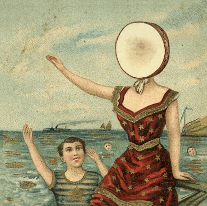 Cover art of Neutral Milk Hotel's 1998's album "In the Aeroplane Over the Sea"