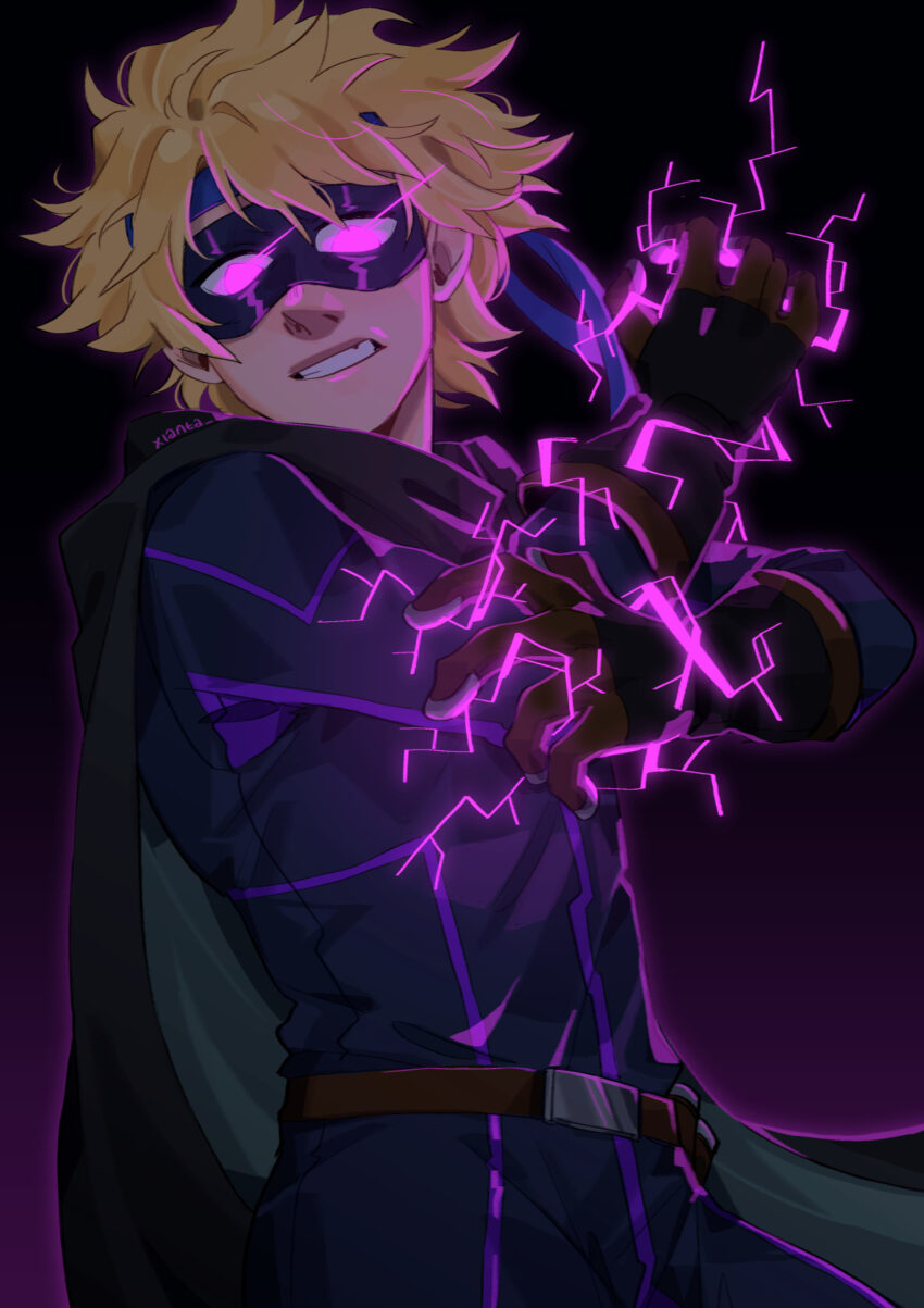Fanart of Southpark's Tweek Tweak. This version appears to be late teens, in a non-traditional Wonder Tweek costume. Artist: xianta - https://xianta.tumblr.com/