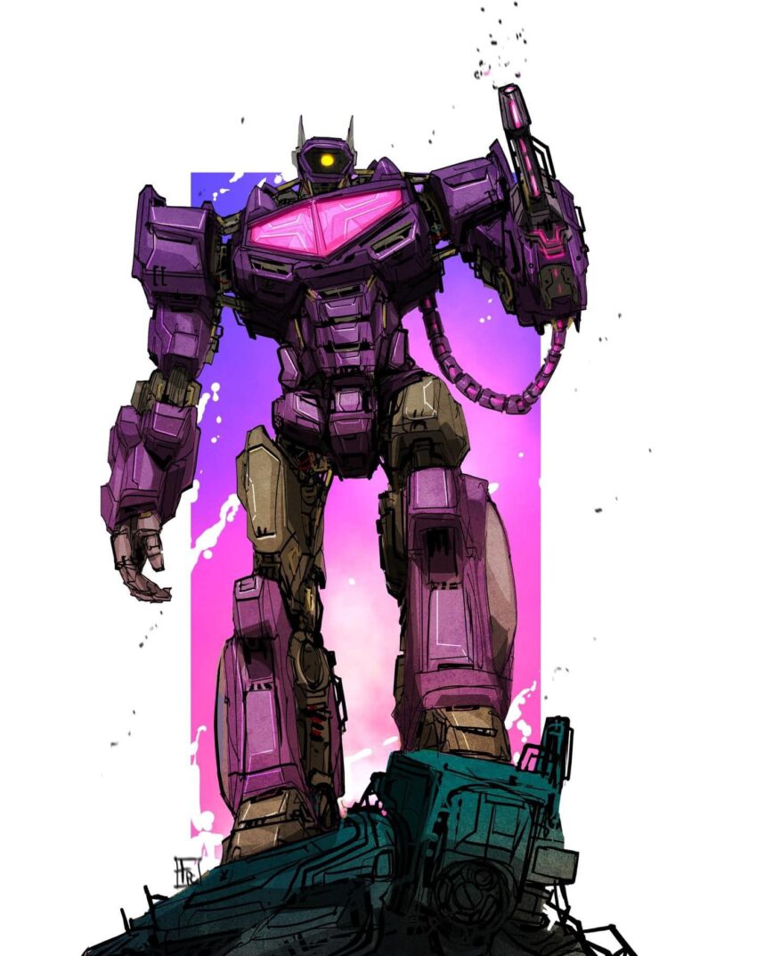 Art of Transformer Decepticon Shockwave. Artist: Frederic Pham Chuong - https://x.com/fredphamchuong