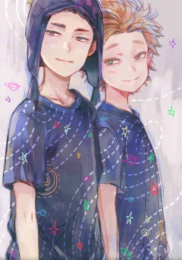 Fanart of Southpark's Craig Tucker and Tweek. Artist: Undetermined