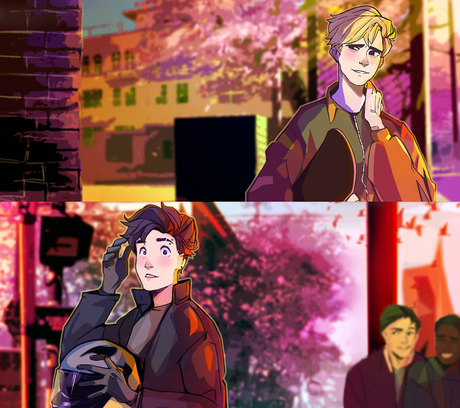 Fanart of Southpark's Craig Tucker and Tweek. "Lovesick the beat inside my head!" (2020) Artist: wolf-fram - https://www.deviantart.com/wolf-fram