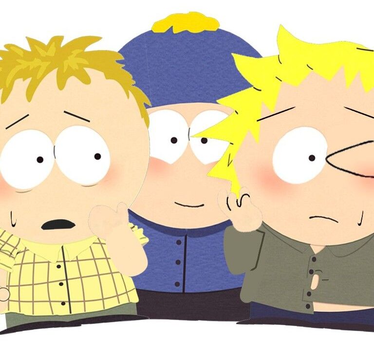Fanart of Southpark's Craig Tucker and Tweek. With Thomas. Artist: Undetermined