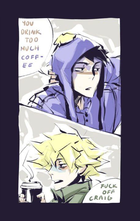 Fanart of Southpark's Craig Tucker and Tweek. kanda3egle | https://x.com/kanda3egle
