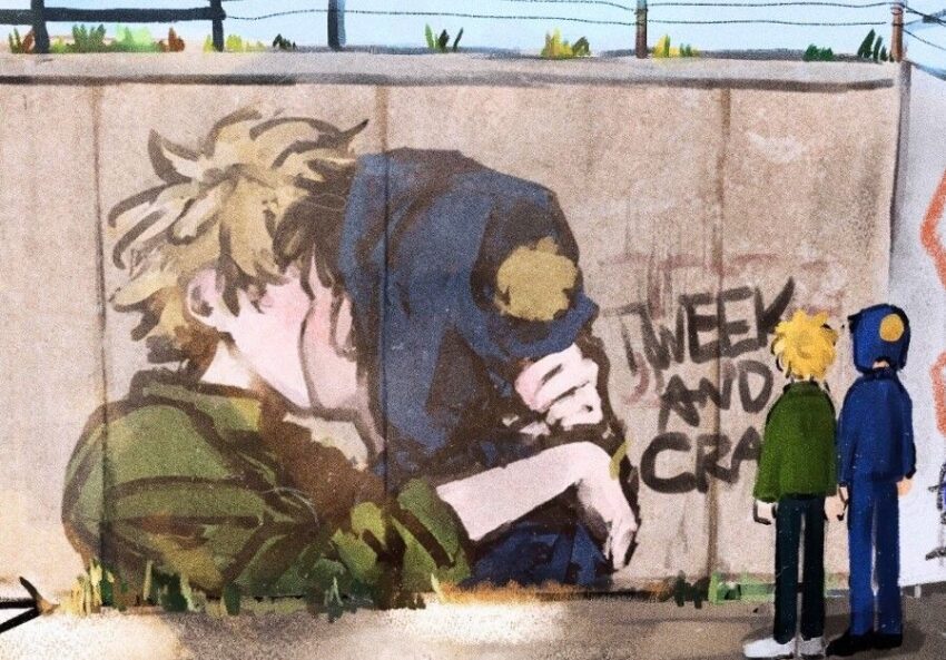 Fanart of Southpark's Craig Tucker and Tweek. Artist: Undetermined