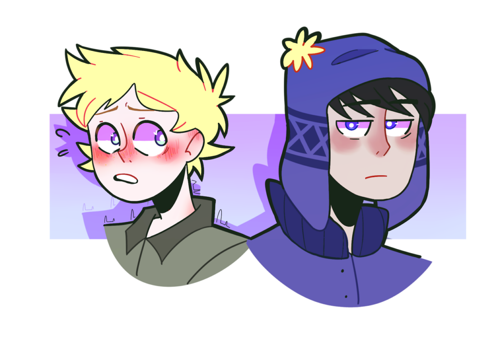 Fanart of Southpark's Craig Tucker and Tweek. Artist: br-light | https://br-light.tumblr.com/