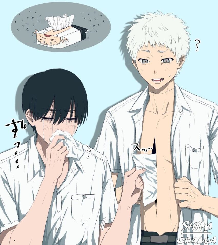 Fanart of "The Summer Hikaru Died" featuring Yoshiki and Hikaru. Artist: SHIMA_CHANGA | https://x.com/SHIMA_CHANGA