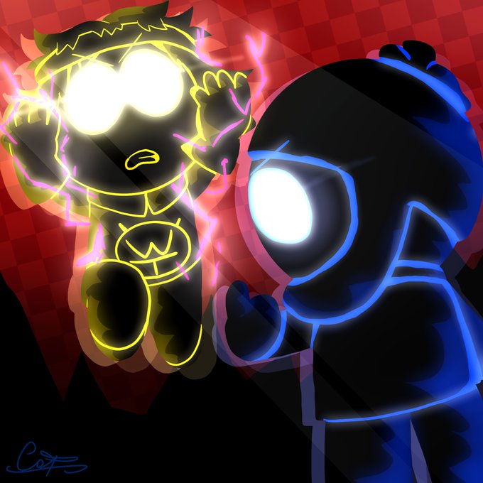 Fanart of Southpark's Craig Tucker and Tweek. Artist: mimi_sofa | https://x.com/mimi_sofa