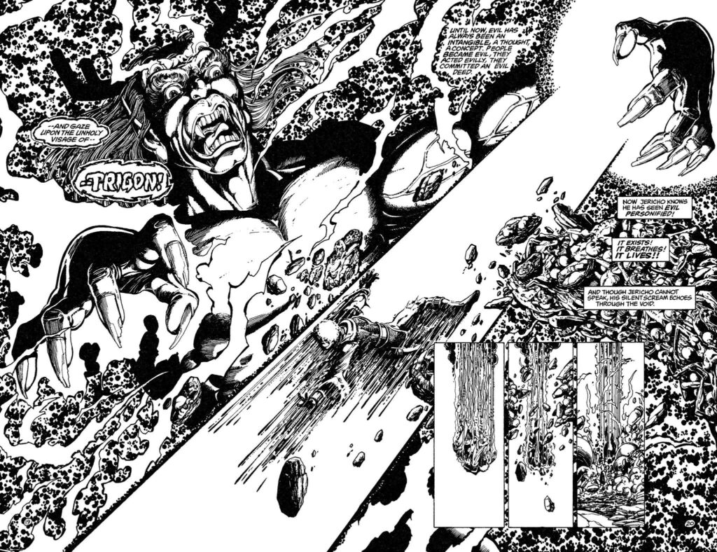 Page 19/20 spread from The New Teen Titans #1 (Volume 2). Art by George Pérez