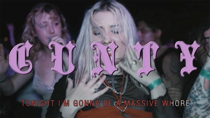 Video still from Lambrini Girls | "Cuntology 101" (2025)