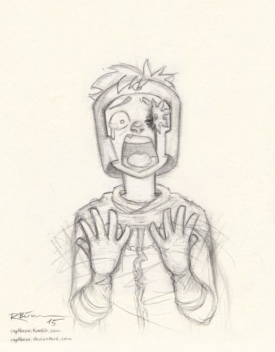 Fan interpretation of South Park's Butters as Professor Chaos - Artist: captbexx | https://www.deviantart.com/captbexx