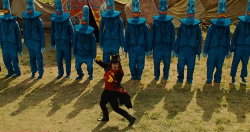 Video still from Eddie Izzard | "Being For The Benefit Of Mr. Kite" (2007)